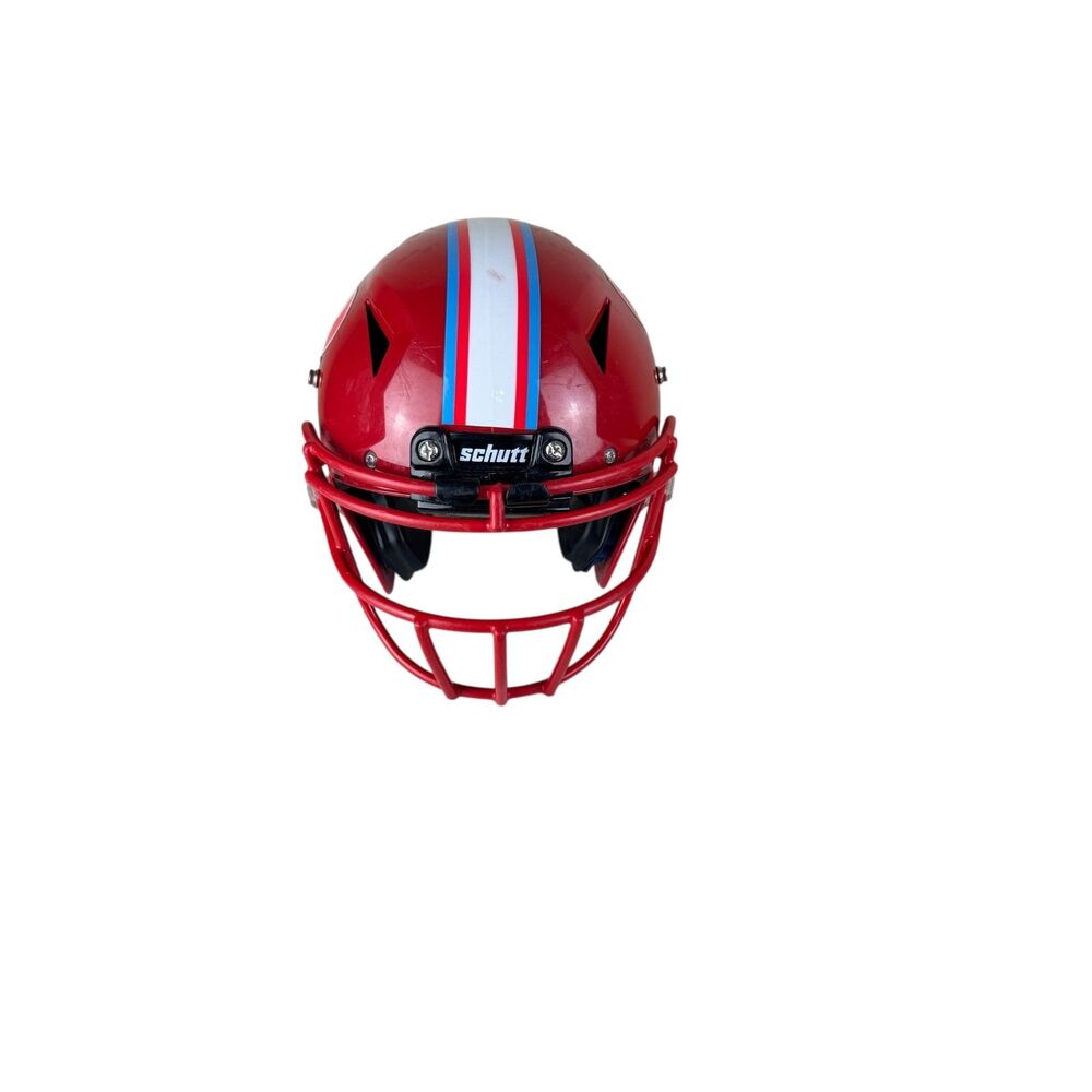 Schutt Vengeance A11, White & Red Football Helmet Texans Youth XX Small‎